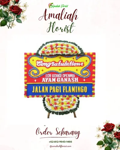 Bunga Papan Congratulation di Golden Tulip Galaxy Banjarmasin
